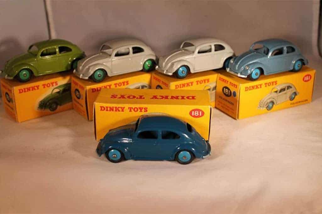 Grey empty Reproduction box Dinky Toys 181 VW Volkswagen Blue/Grey 