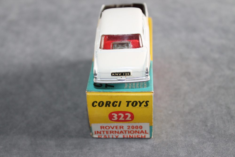 rover 2000 sun international rally corgi toys 322 back