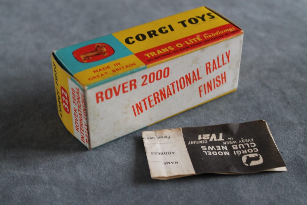 rover 2000 sun international rally corgi toys 322 box