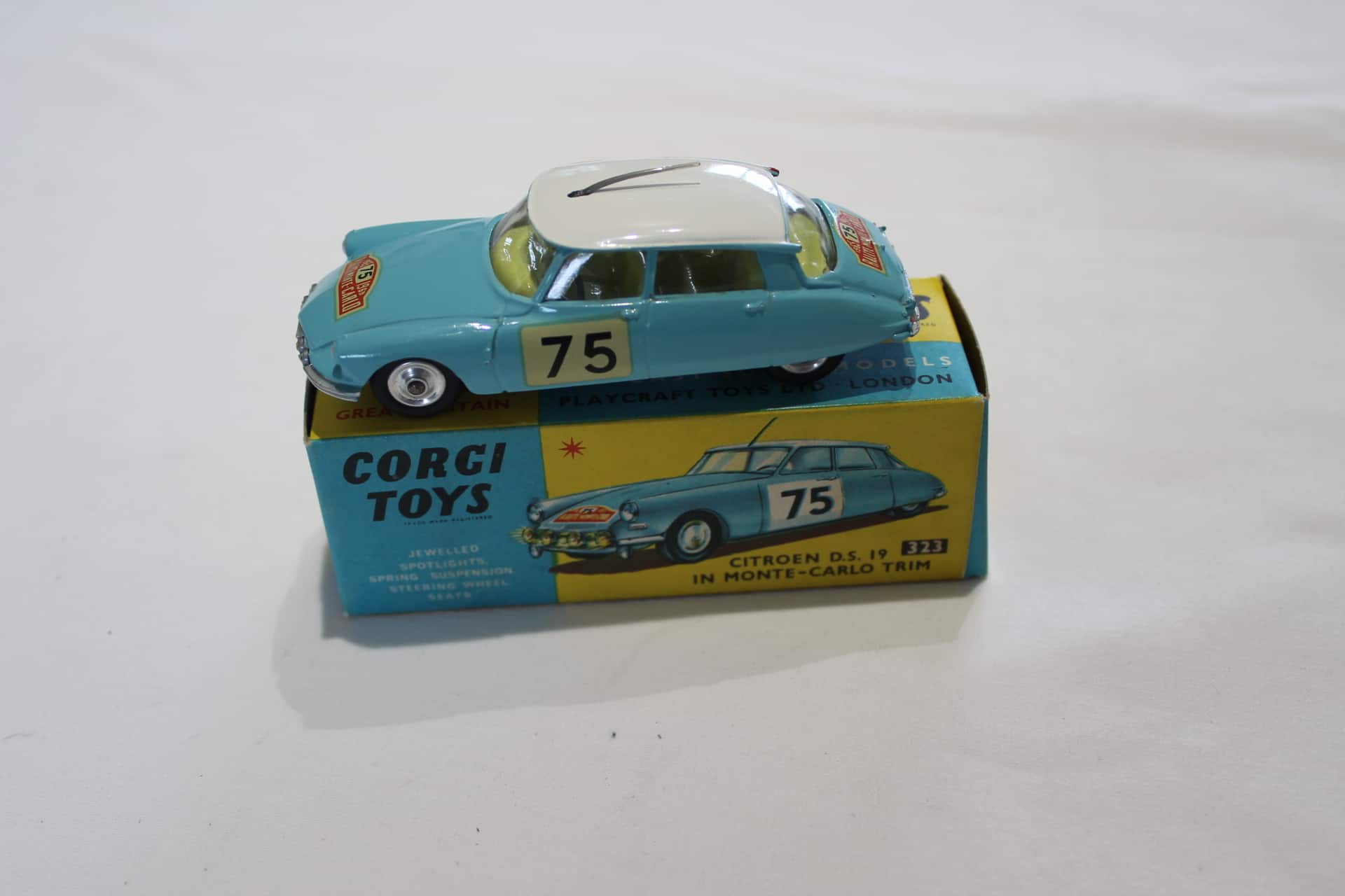 Corgi Toys 323 - Citroën DS 19 Monte Carlo - Miniature Voiture Collection - Occasion