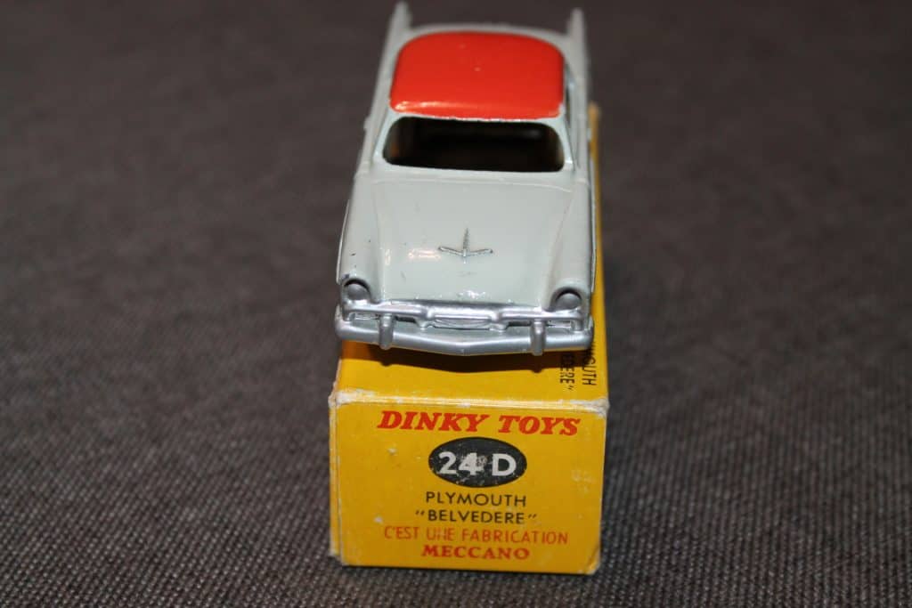 Plymouth Belvedere DINKY TOYS n° 24D, en boîte, made in France, d