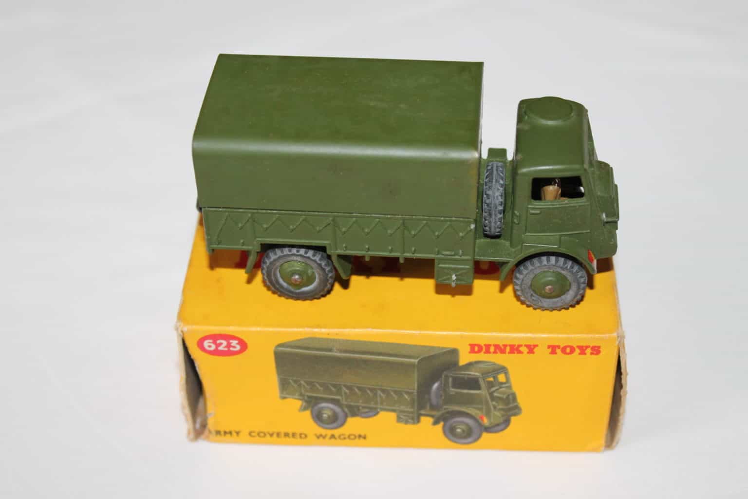 Dinky Toys 623 Army Covered Wagon - Diecast