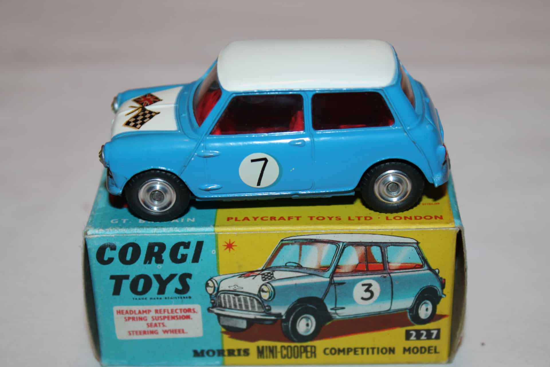 Corgi Toys 227 Morris Mini Cooper Competition model - Diecast