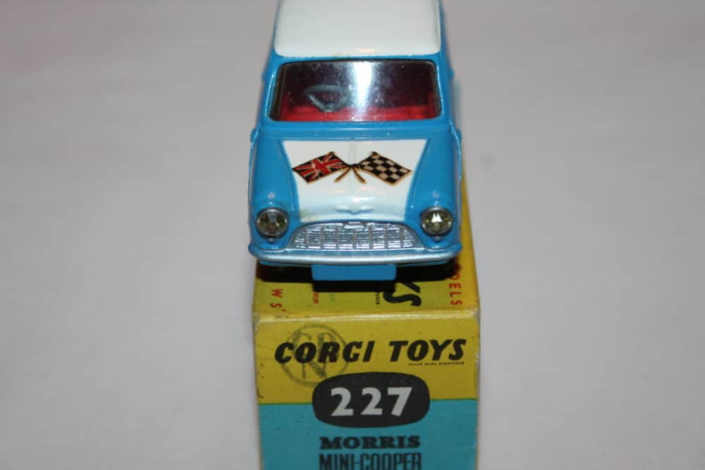 Corgi Toys 227 Morris Mini Cooper Competition model-front