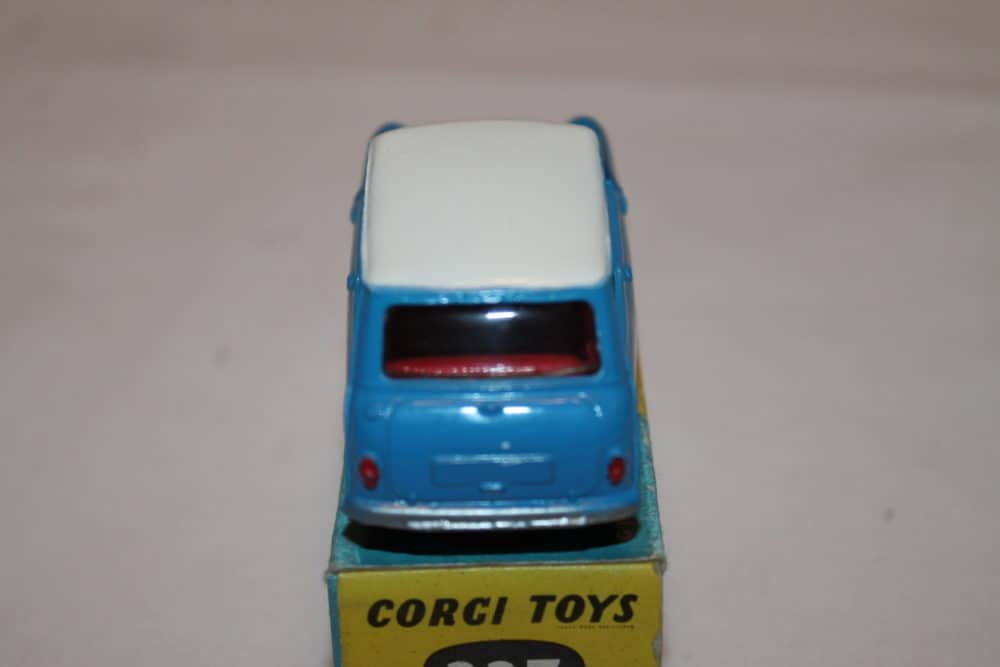 Corgi Toys 227 Morris Mini Cooper Competition model-back