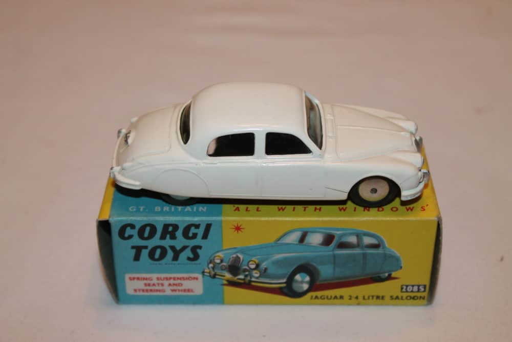 Corgi Toys 208-A Jaguar 2.4 litre Saloon-side