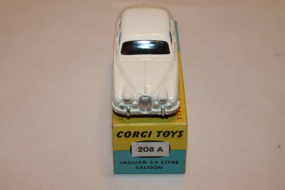 Corgi Toys 208-A Jaguar 2.4 litre Saloon-front