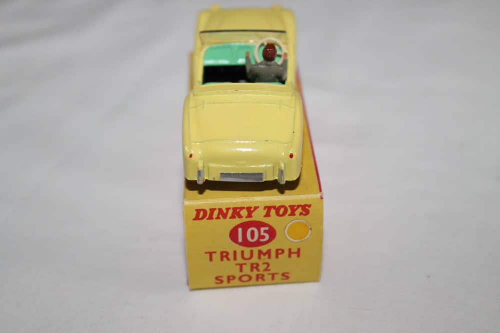 Dinky Toys 105 Triumph T.R.2 Tourer-back