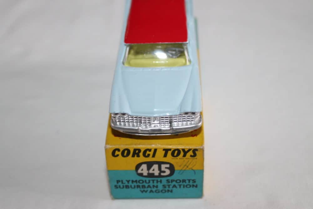 Corgi Toys 445 Plymouth Sports Suburban Station Wagon-front