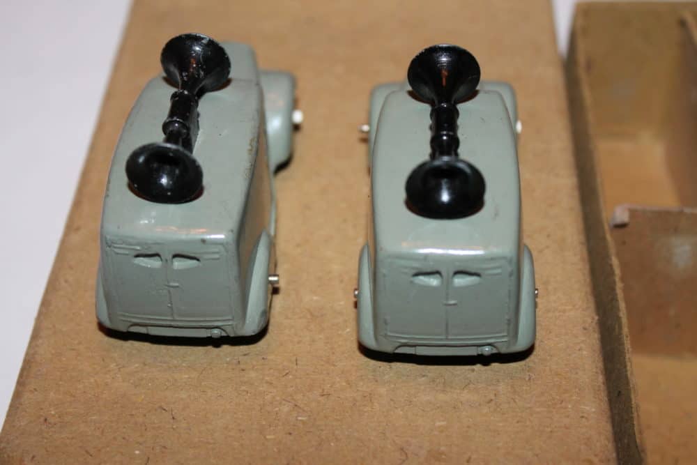 Dinky Toys Loudspeaker Vans & Trade Box-back