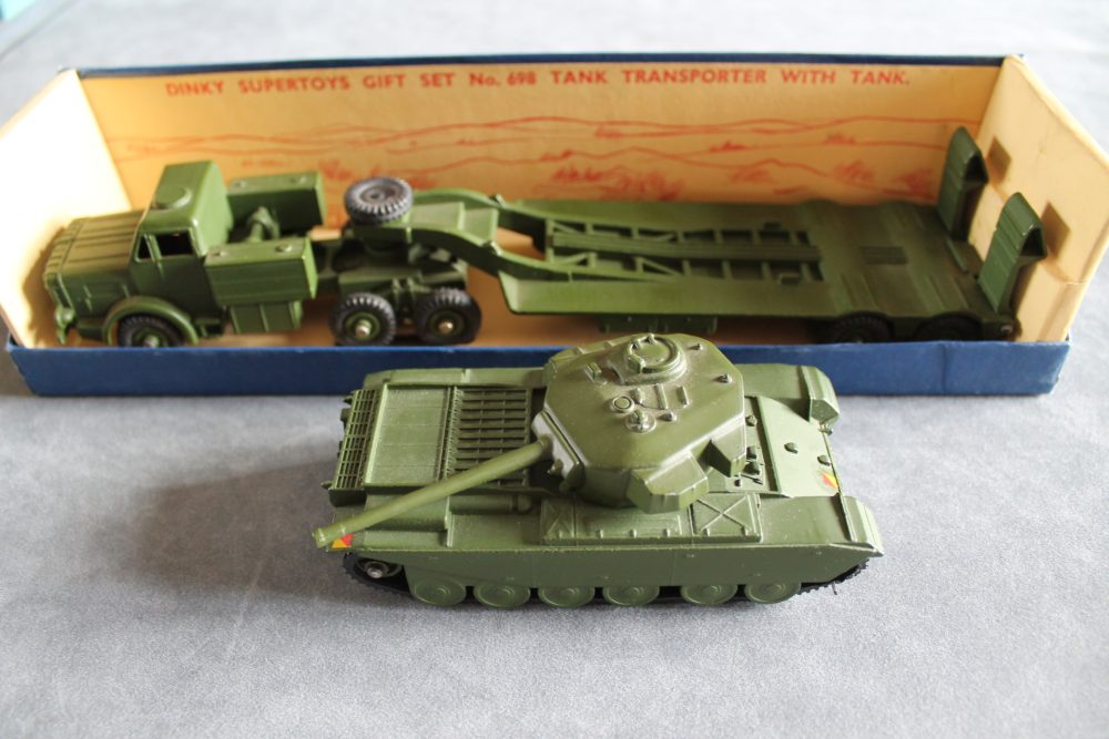 tank transporter & tank gift set dinky toys 698 left side