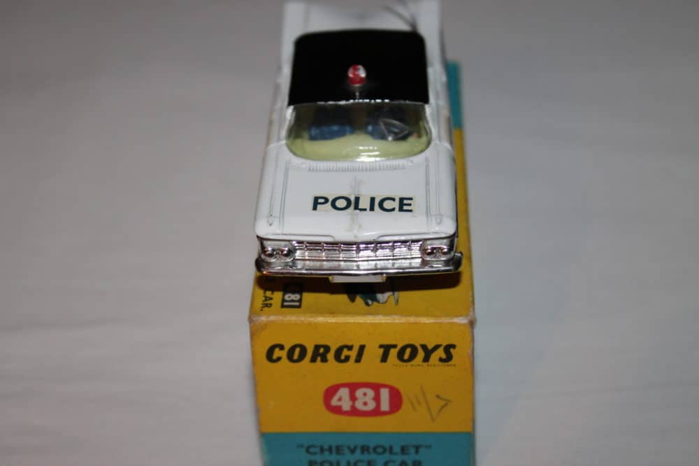 Corgi Toys 481 Chevrolet Police Car-front