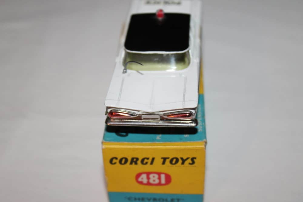 Corgi Toys 481 Chevrolet Police Car-back