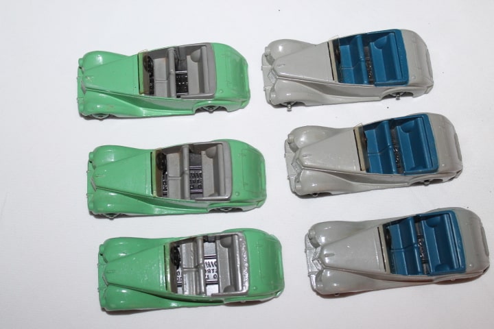 Dinky Toys 036E Armstrong Siddeley Trade Box of Six-top