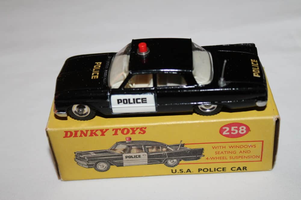 Dinky Toys 258 Ford Fairlane U.S.A. Police Car