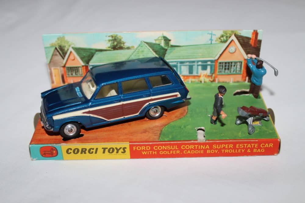 Corgi Toys 440 Ford Consul Cortina Golf Set-leftside