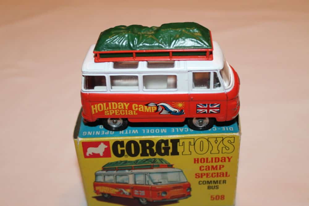 Corgi Toys 508 Commer Holiday Camp Bus-side
