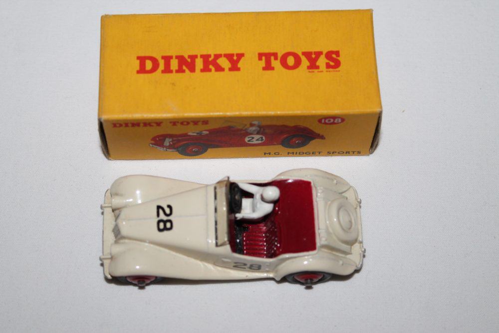 Dinky Toys 108 MG Midget Competition-top