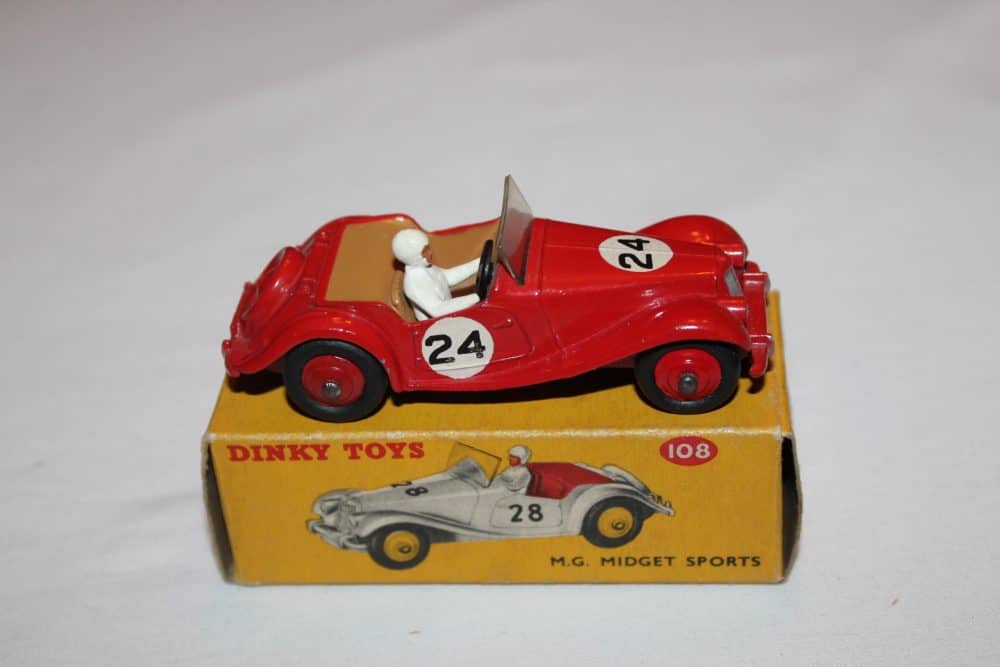 Dinky Toys 108 MG Midget Competition-side