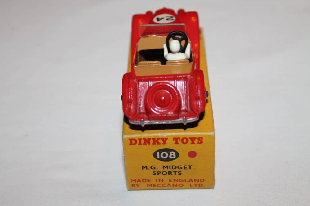 Dinky Toys 108 MG Midget Competition-back