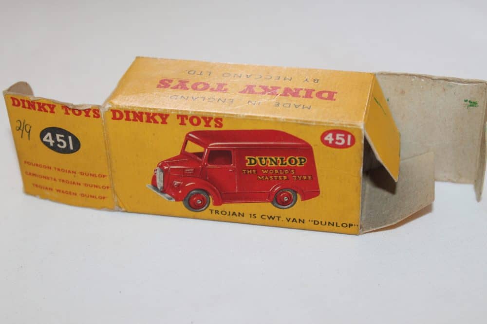 Dinky Toys 451 Trojan "Dunlop" Van Box Only