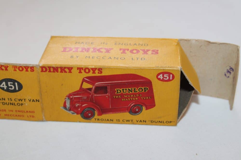 Dinky Toys 451 Trojan "Dunlop" Van Box Only-box2