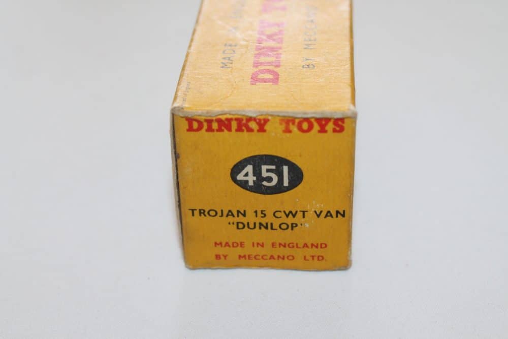 Dinky Toys 451 Trojan "Dunlop" Van Box Only-box3