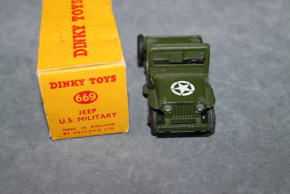 us military jeep dinky toys 669 front