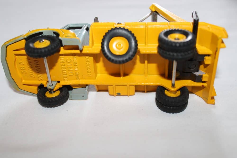 French Dinky Toys 038A Unic Marrel Multi-Skip Truck-base