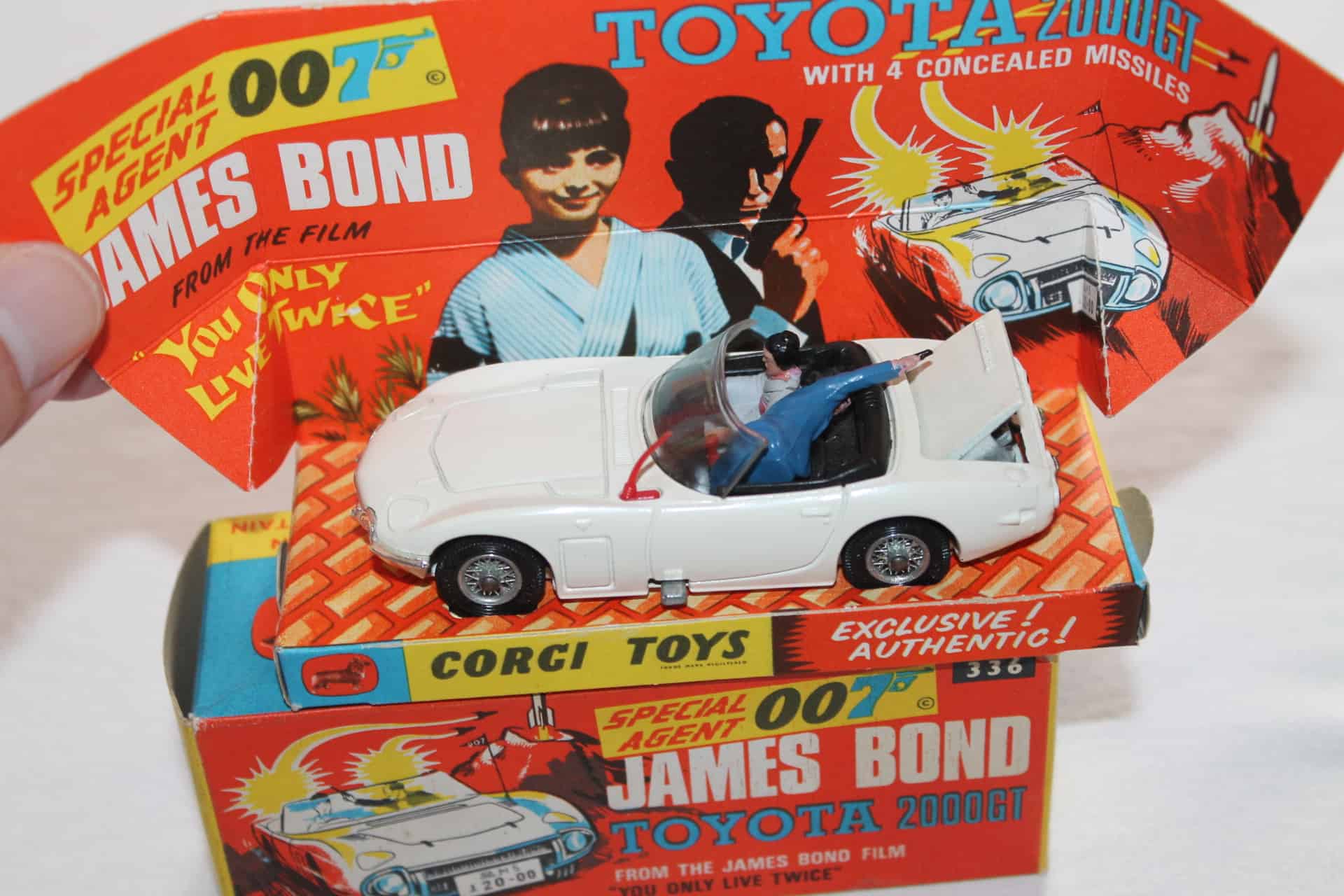 Corgi Toys 336 James Bond Toyota 2000GT - Diecast