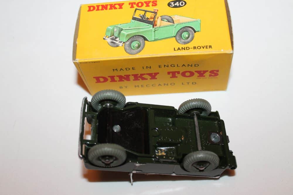 Dinky Toys 027D/340 Agricultural Land Rover Promotional-base