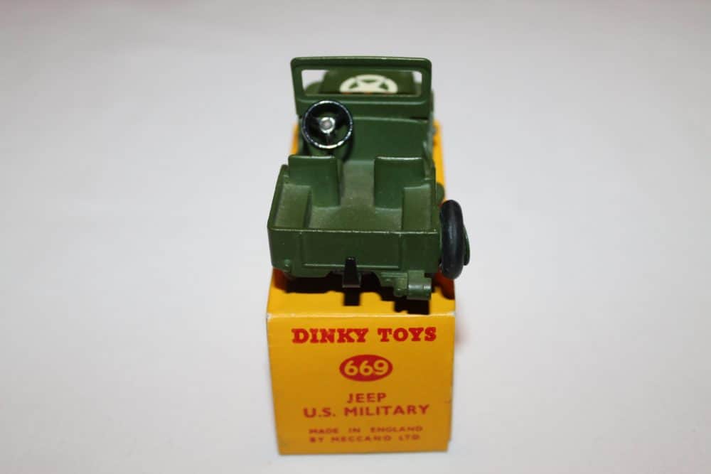 Dinky Toys 669 U.S. Military Jeep-back