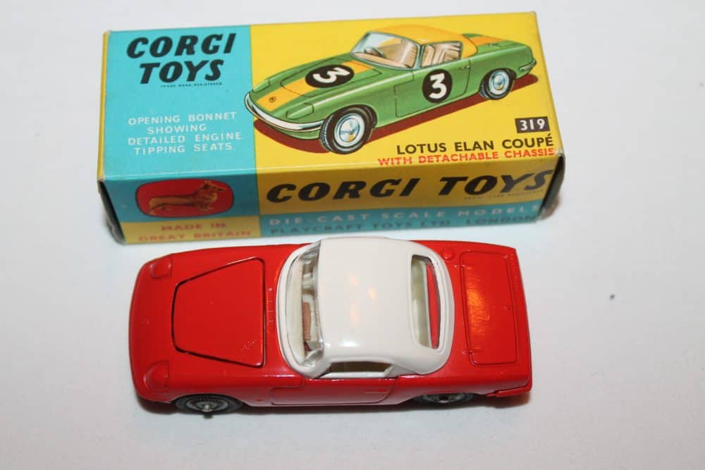 Corgi Toys 319 Lotus Elan Coupe-top