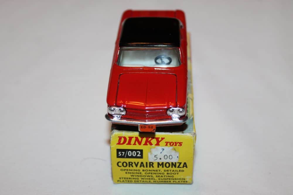 Dinky Toys Hong Kong Issue 57/002 Corvair Monza-front