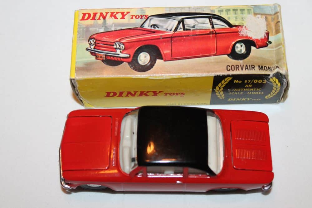 Dinky Toys Hong Kong Issue 57/002 Corvair Monza-top