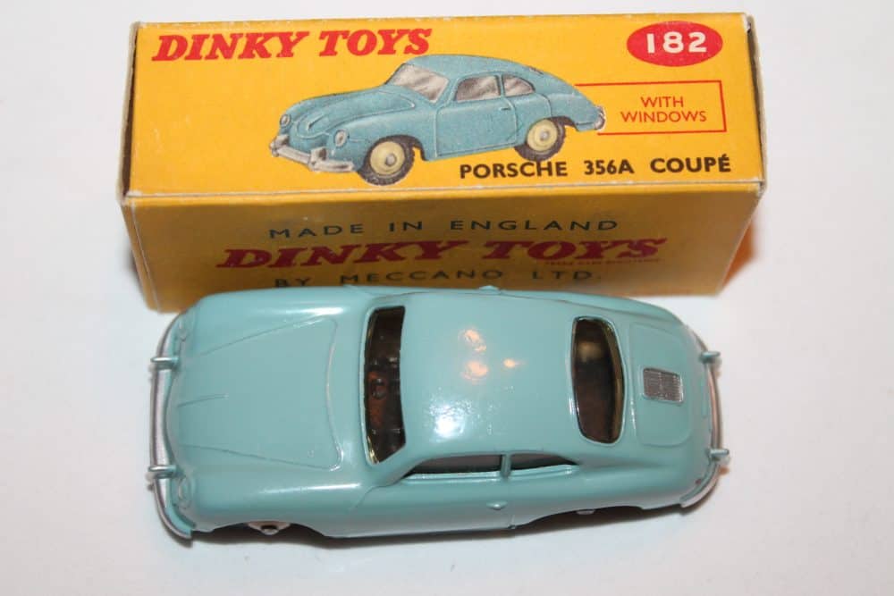 Dinky Toys 182 Porsche 356A Blue-Grey-top