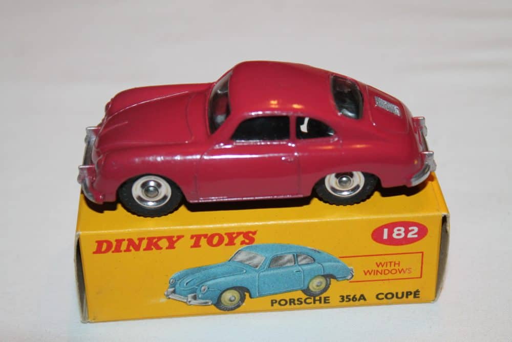Dinky Toys 182 Porsche 356A Dark Cerise