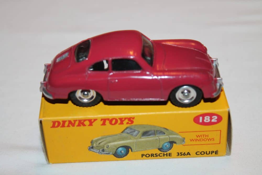 Dinky Toys 182 Porsche 356A Dark Cerise-side