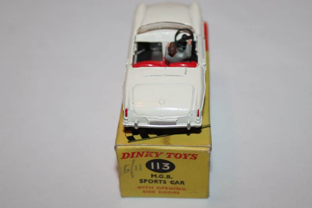 Dinky Toys 113 M.G.B. Sports Car-back