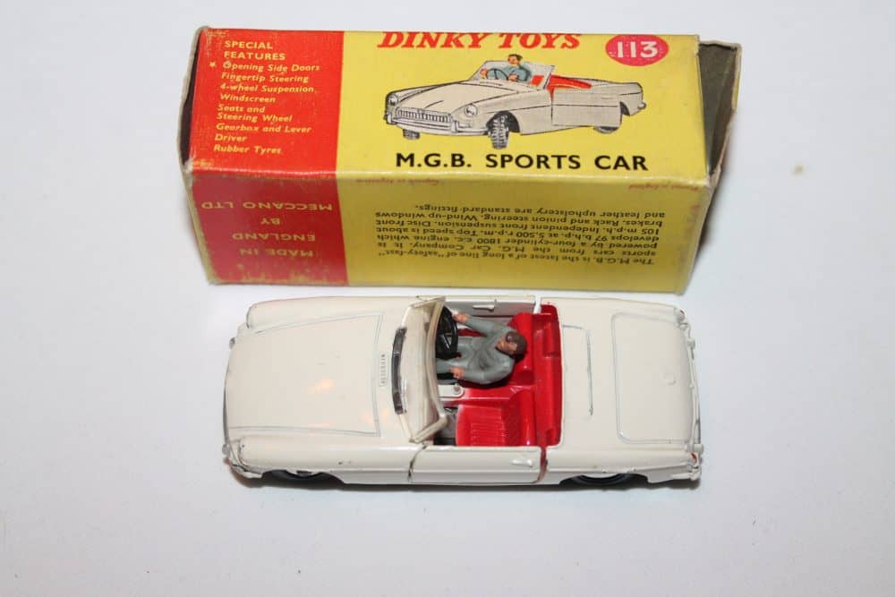 Dinky Toys 113 M.G.B. Sports Car-top