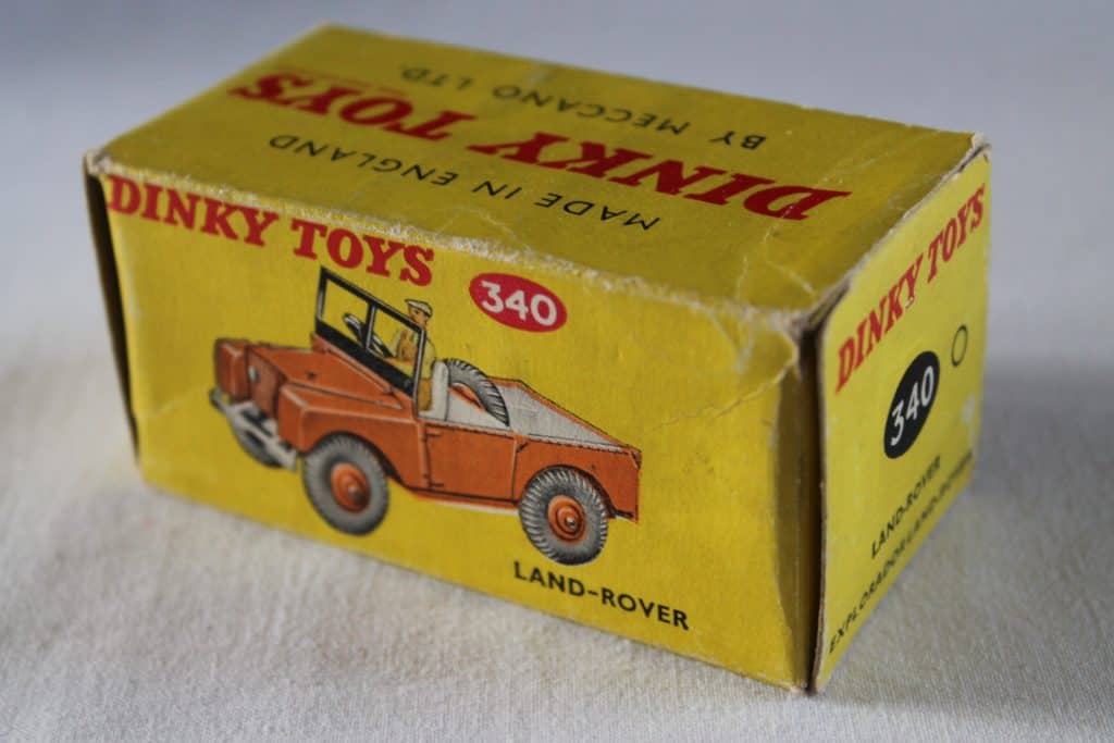 ORIGINAL DINKY LAND ROVER 340 ET REMORQUE 341 MADE IN ENGLAND 1954