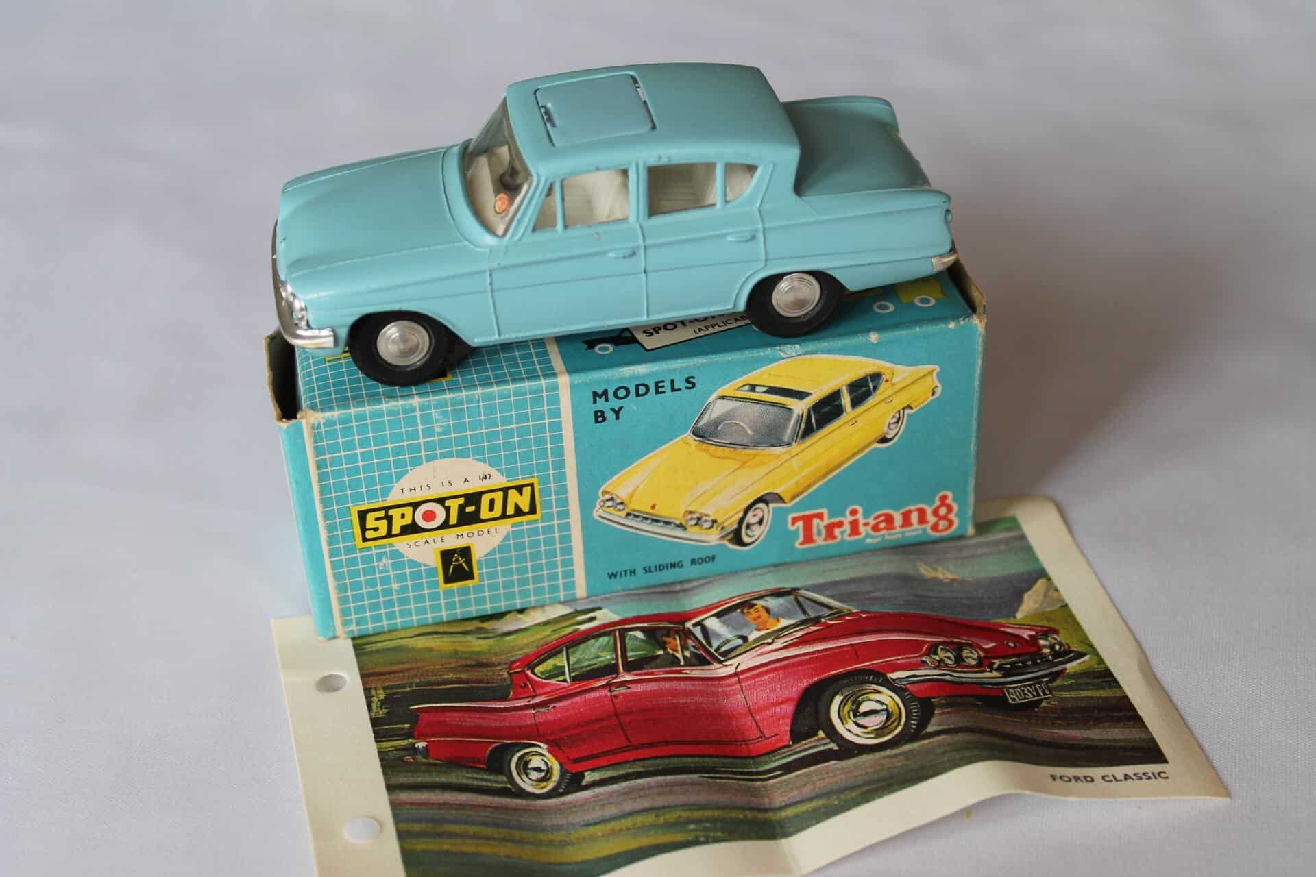 ミニカー SPOT - ON 259 FORD CONSUL CLASSIC Spot-On Toys 259 Ford Consul Classic |Blue | Very Nearly Mint
