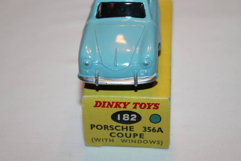Dinky Toys 182 Porsche 356A Blue-Spun wheels-front