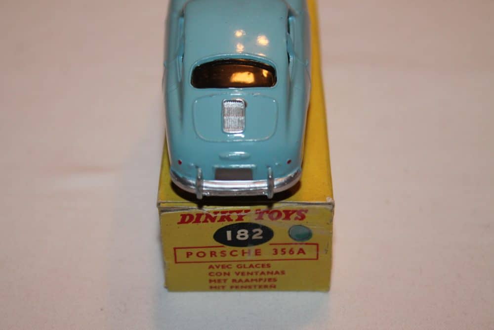 Dinky Toys 182 Porsche 356A Blue-Spun wheels-back