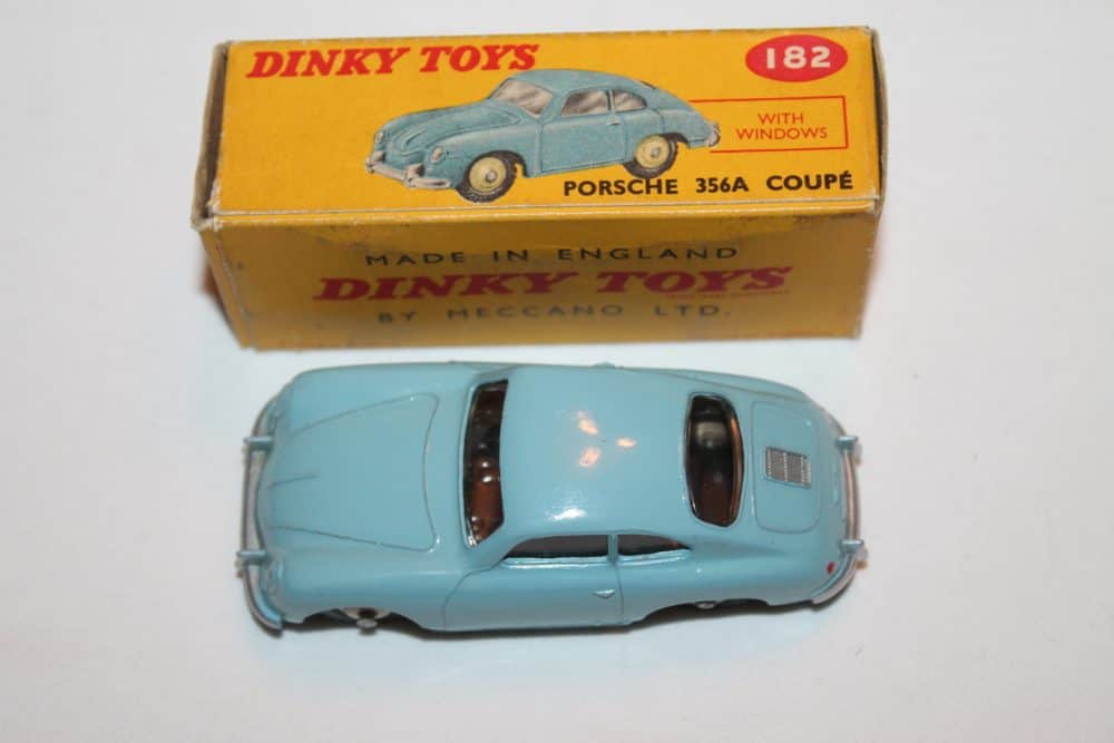 Dinky Toys 182 Porsche 356A Blue-top