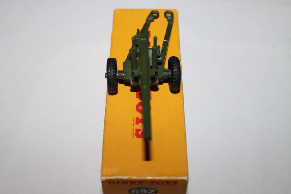 Dinky Toys 692 5.5 Medium Gun-front