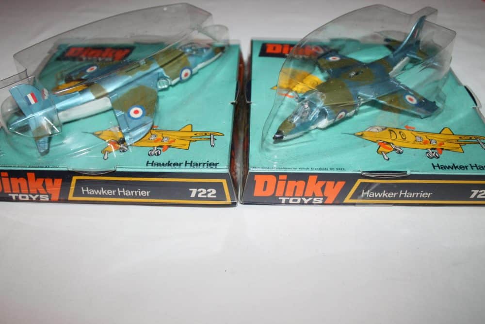 Dinky Toys 722 Hawker Harrier-pair