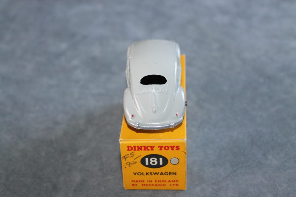 volkswagen beetle grey dinky toys 181 back