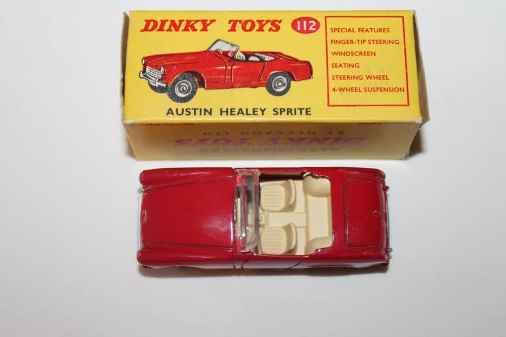 Dinky Toys 112 Austin Healey Sprite-top