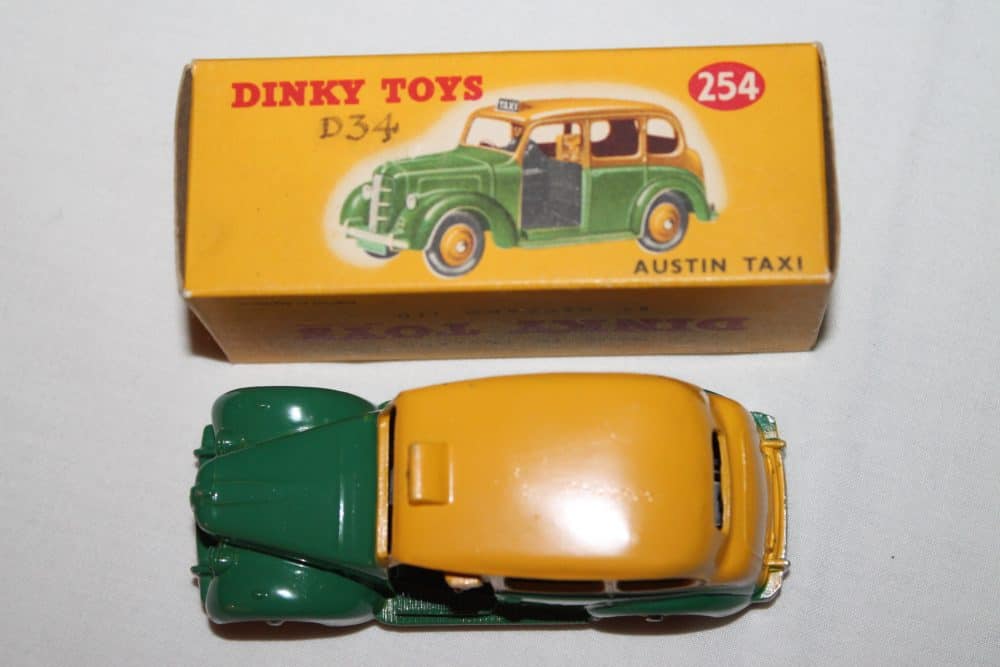 Dinky Toys 254 Austin Taxi-top